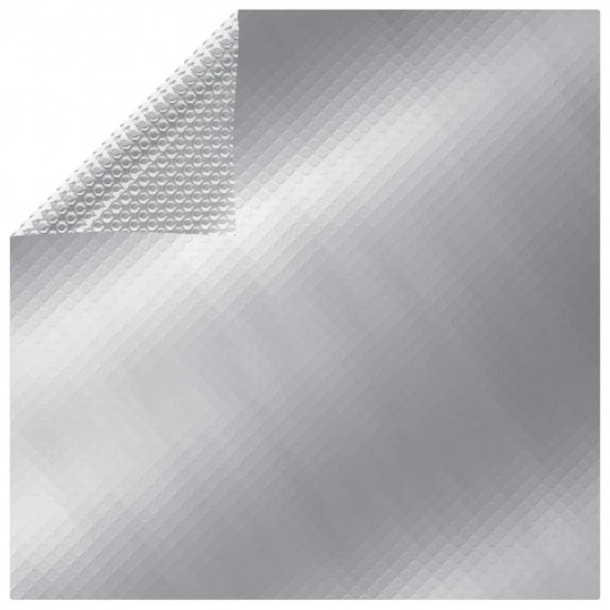 Obdĺžniková bazénová plachta 600x400 cm PE strieborná