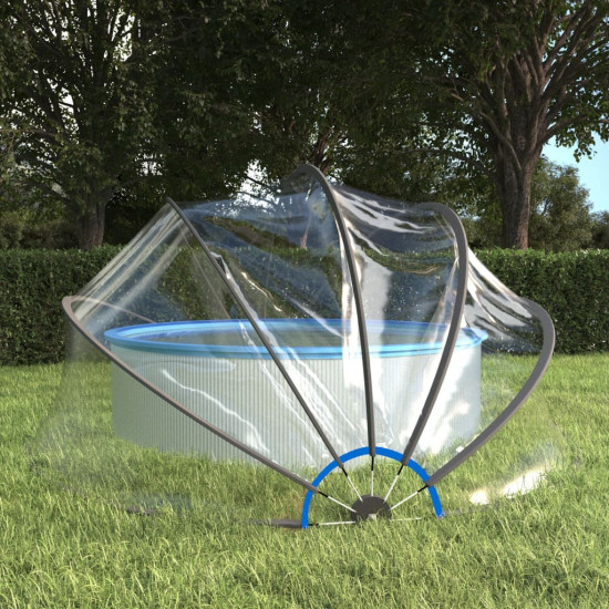 Bazénová kupola okrúhla 406x203 cm PVC