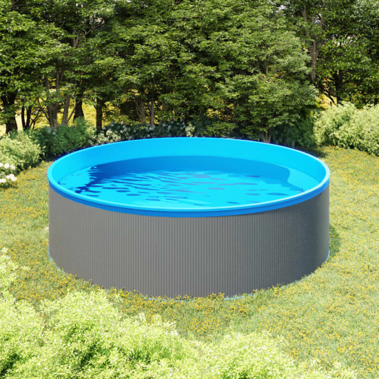 Bazén 350x90 cm sivý