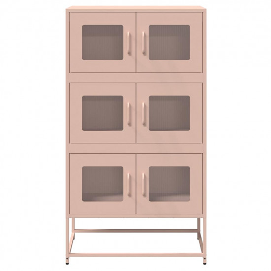 Highboard Pink 68x39x123 cm Oceľ