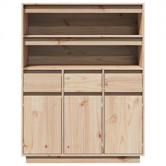 Highboard 89x34x116,5 cm masívna borovica