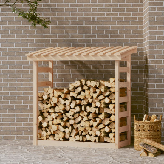 Stojan na palivové drevo 108x64,5x110 cm masívna borovica