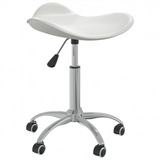 Kancelárska stolička biela umelá koža