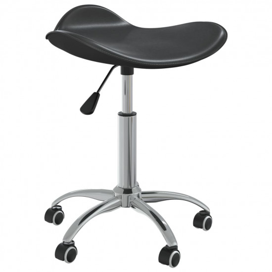 Kancelárska stolička čierna umelá koža