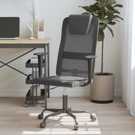 Kancelárska stolička nastaviteľná výška, látka+umelá koža