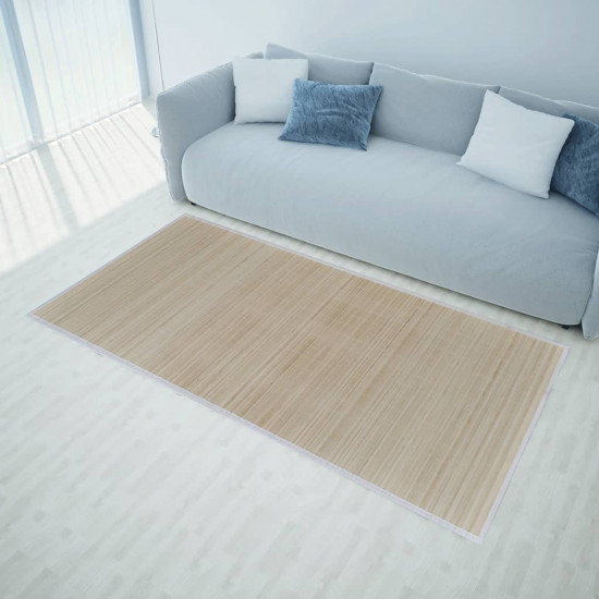 Bambusový koberec, 100x160 cm, prírodná farba