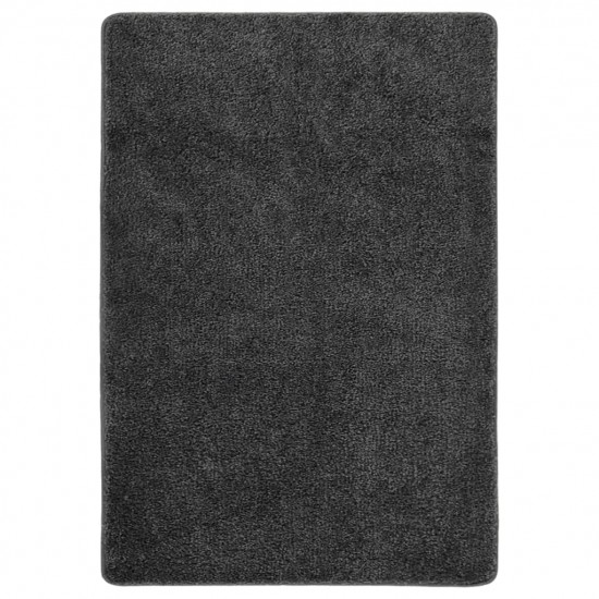 Chlpatý koberec tmavosivý 120x170 cm protišmykový