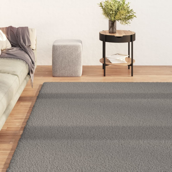 Chlpatý koberec s vysokým vlasom sivý 120x170 cm