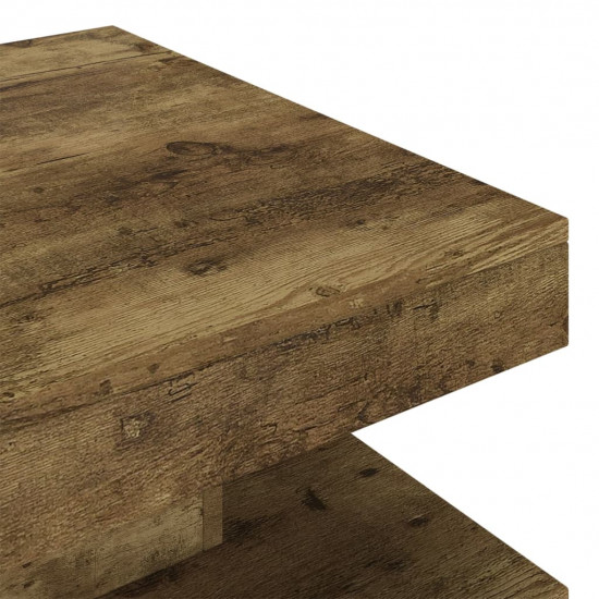 Konferenčný stolík tmavohnedý 60x60x35 cm MDF