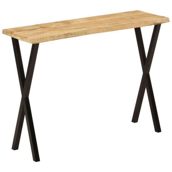 Konzolový stolík so živou hranou 105x33x76cm mangovníkový masív
