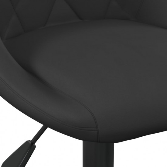Jedálenská stolička čierna zamatová