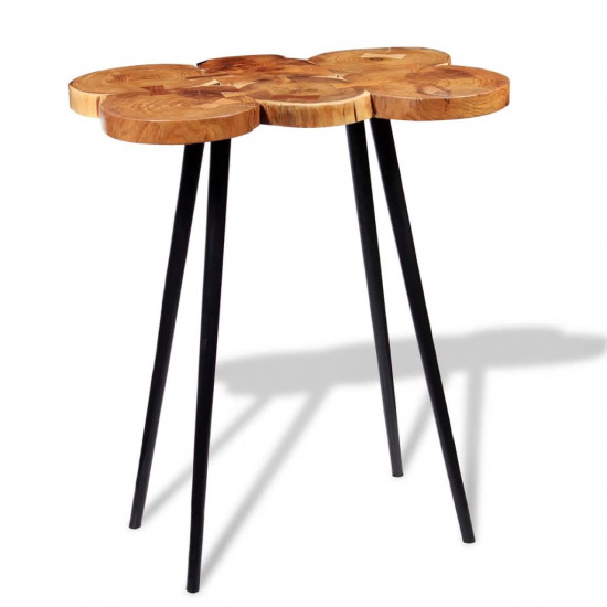 Barový stôl v tvare kmeňa, akáciové drevo, 90x60x110 cm