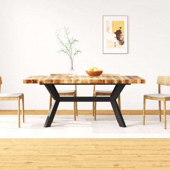 Jedálenský stôl, mangový masív a oceľ 180 cm