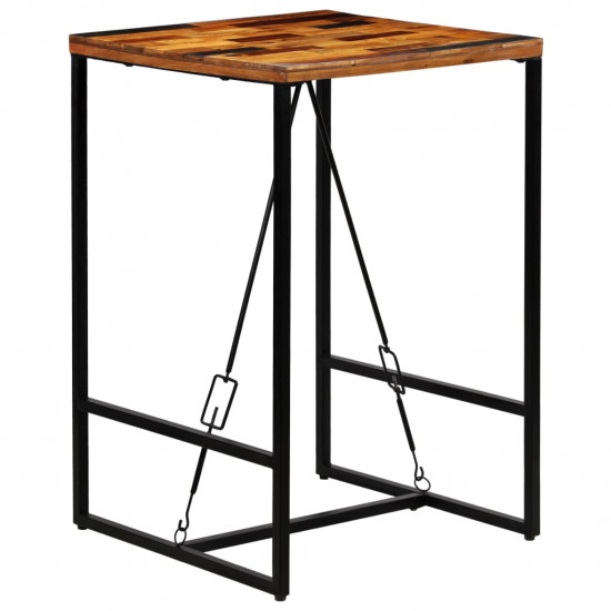 Barový stôl, recyklovaný masív 70x70x106 cm