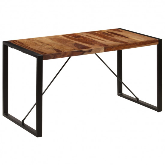 Jedálenský stôl 140x70x75 cm, drevený masív sheesham