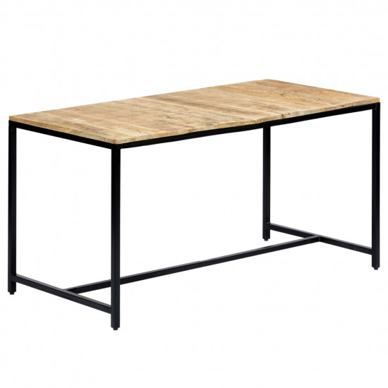 Jedálenský stôl 140x70x75 cm surové masívne mangovníkové drevo