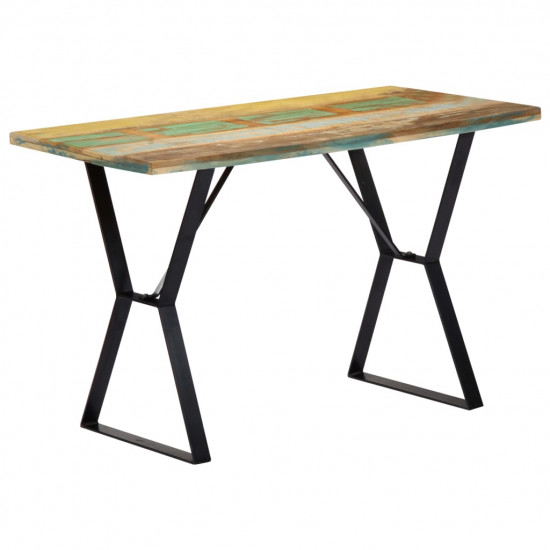 Jedálenský stôl 120x60x76 cm, recyklovaný masív