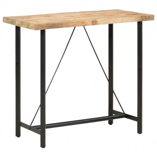 Barový stôl 120x58x107 cm surové mangovníkové drevo