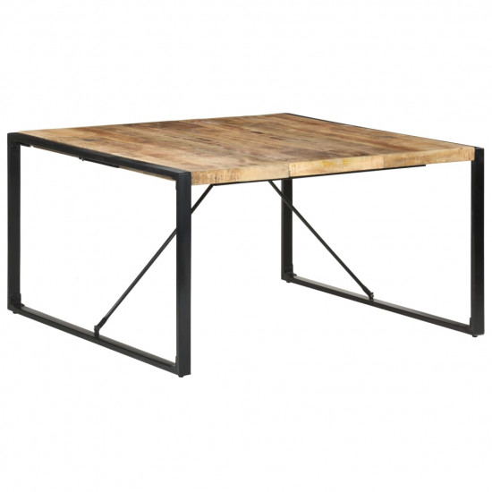 Jedálenský stôl 140x140x75 cm surové mangovníkové drevo