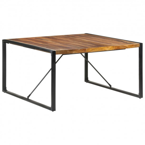 Jedálenský stôl 140x140x75 cm masívne drevo so sheeshamovou úpravou