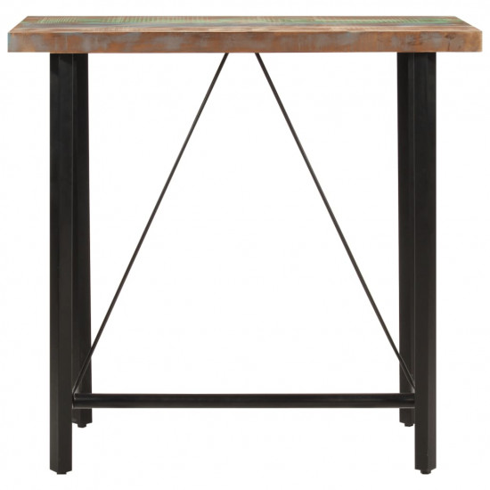 Barový stôl 110x55x107 cm masívne recyklované drevo a železo