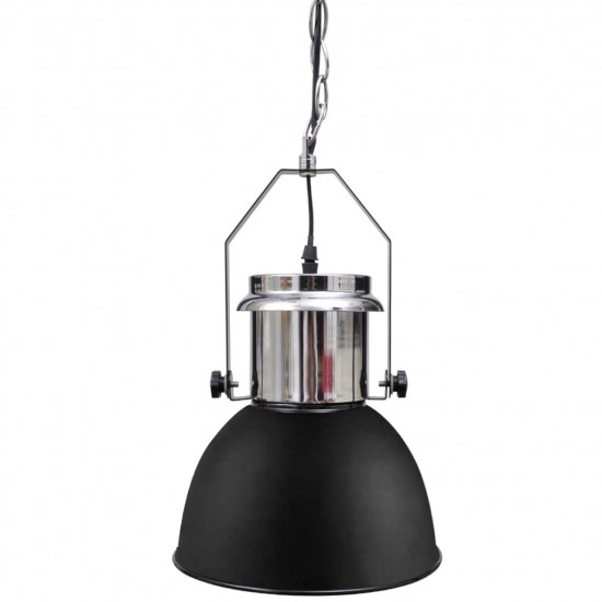 Kovová stropná lampa 2 ks, nastaviteľná výška, moderná, čierna