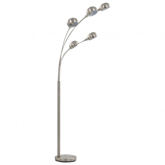 Stojanová lampa strieborná 200 cm 5 x E14 