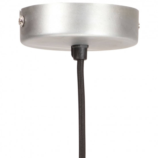 Industriálna závesná lampa 25 W strieborná 19 cm okrúhla E27