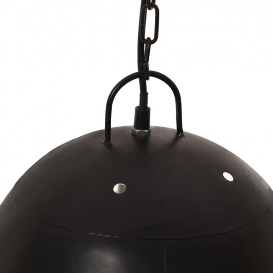 Industriálna závesná lampa 25 W, čierna, okrúhla 42 cm E27