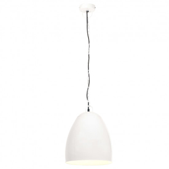 Industriálna závesná lampa 25 W biela 42 cm okrúhla E27