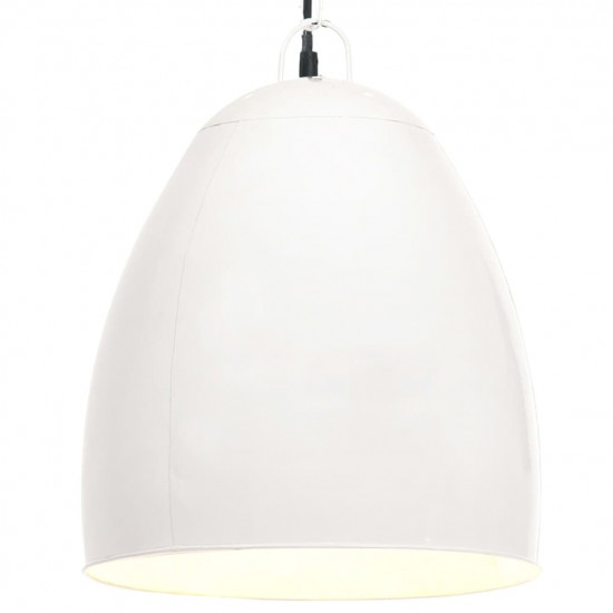 Industriálna závesná lampa 25 W biela 42 cm okrúhla E27