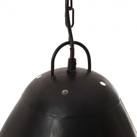 Industriálna závesná lampa 25 W, čierna, okrúhla 32 cm E27