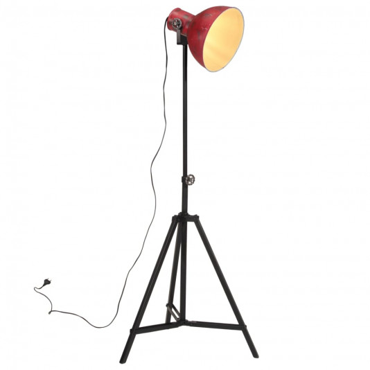 Podlahová lampa 25 W šmuhovaná červená 61x61x90/150 cm E27