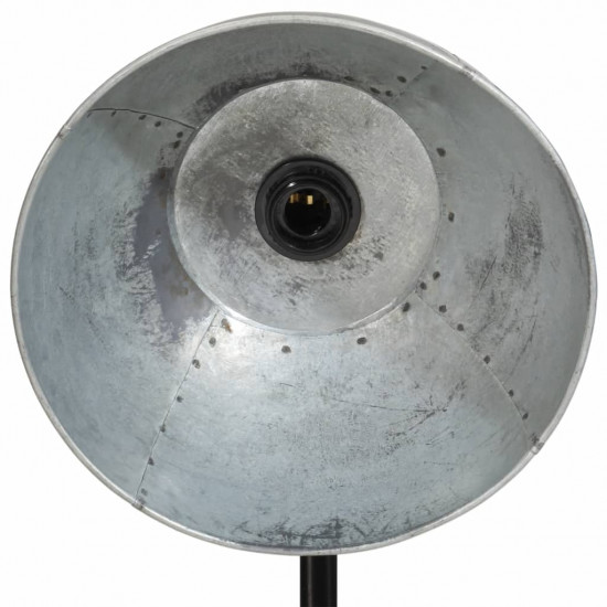 Podlahová lampa 25 W starožitná strieborná 75x75x90-150 cm E27