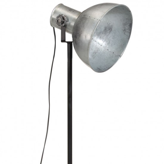 Podlahová lampa 25 W starožitná strieborná 75x75x90-150 cm E27