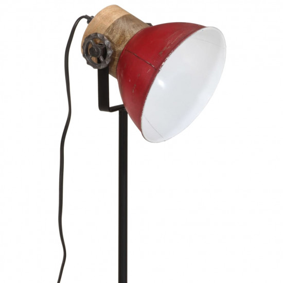 Stolová lampa 25 W šmuhovaná červená 17x17x50 cm E27