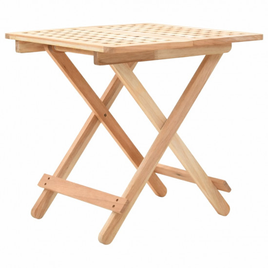 Skladací príručný stolík z orechového dreva 50x50x49 cm