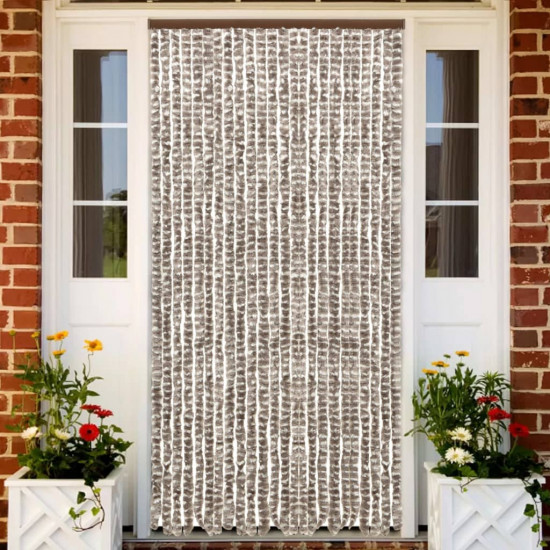 Záves proti hmyzu, sivohnedý a biely 100x220 cm, ženilka