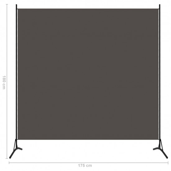 1-panelový paraván antracitový 175x180 cm
