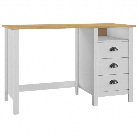 Písací stôl Hill, 3 zásuvky 120x50x74 cm, borovicový masív