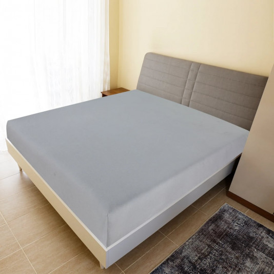 Plachta Jersey 2 ks sivé 180x200 cm bavlna