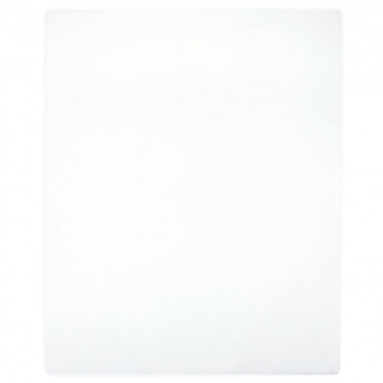 Priliehavé prestieradlo Jersey biele 100x200 cm bavlna