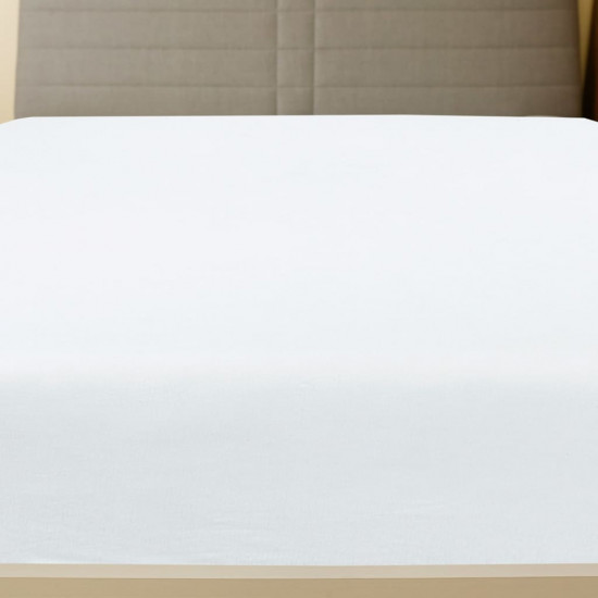 Priliehavé prestieradlo Jersey biele 180x200 cm bavlna