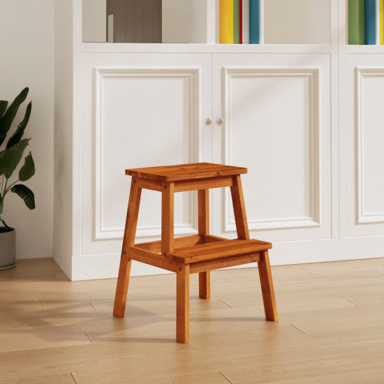 2 stupňová stolička 40x38x50 cm masívne akáciové drevo