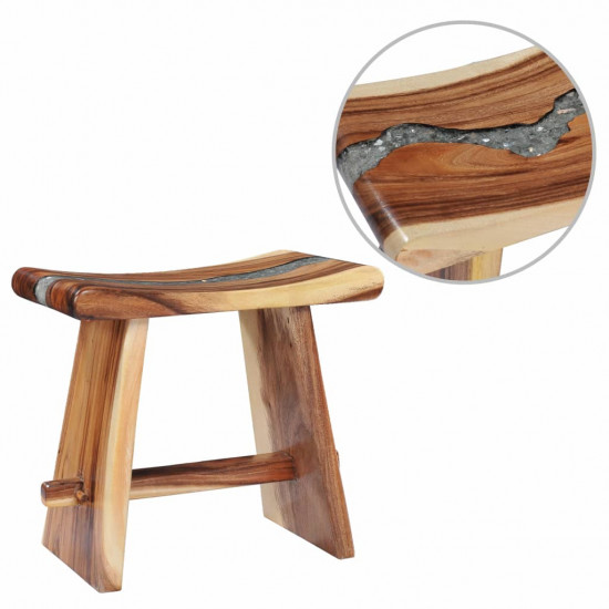 Stolička drevený masív suar a polyresin