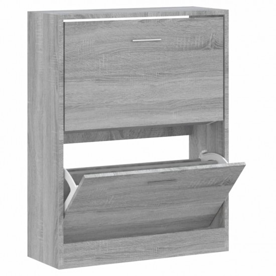 Botník Sivý dub sonoma 63x24x81 cm spracované drevo