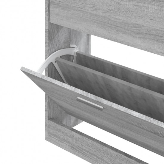 Botník Sivý dub sonoma 63x24x81 cm spracované drevo
