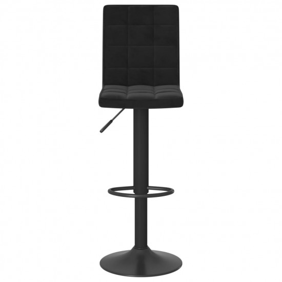 Barová stolička čierna zamatová