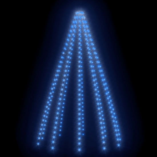Svetelná sieť na vianočný stromček 250 LED, modrá 250 cm