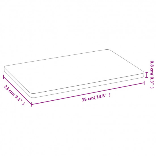 Raňajkové taniere 6 ks 35x23x0,8 cm Bambus